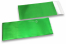 Grüne Folienkuverts matt metallic farbig - 110 x 220 mm | PIT Packaging.at | Briefumschlaegebestellen
