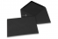 Farbige Kuverts  für Glückwunschkarten - Schwarz, 133 x 184 mm | PIT Packaging.at | Briefumschlaegebestellen