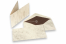 Marmor Kuvert (96 x 181 mm) und Karte (90 x 173 mm) - Marmor Braun, Innenfutter Braun | PIT Packaging.at | Briefumschlaegebestellen