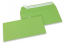 Farbige Kuverts Papier - Apfelgrün, 110 x 220 mm | PIT Packaging.at | Briefumschlaegebestellen