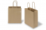 Tragetaschen aus Papier mit gedrehten Papierkordeln - braun gestreift, 180 x 80 x 220 mm, 90 Gramm | PIT Packaging.at | Briefumschlaegebestellen
