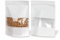 Standbodenbeutel Kraft mit Fenster - Weiß, 250 x 340 x 120 mm, 3000 ml | PIT Packaging.at | Briefumschlaegebestellen