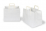 Tragetaschen aus Papier mit flachen Trageriemen - weiß, 317 x 218 x 245 mm | PIT Packaging.at | Briefumschlaegebestellen