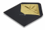 Gefütterten kuverts Schwarz - Gold gefüttert | PIT Packaging.at | Briefumschlaegebestellen
