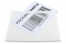 Dokumententaschen aus Papier - semi-transparent: etwas weniger transparent als die Kunststoffversion, aber dennoch gut lesbar, damit beispielsweise Scanner Codes gut zu erkennen sind | PIT Packaging.at | Briefumschlaegebestellen