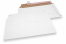 Versandtaschen aus Wellpappe Weiß - 250 x 410 mm | PIT Packaging.at | Briefumschlaegebestellen