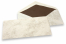 Marmor Kuverts - 110 x 220 mm, Marmor Braun, Innenfutter Braun | PIT Packaging.at | Briefumschlaegebestellen