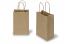 Tragetaschen aus Papier mit gedrehten Papierkordeln - braun gestreift, 140 x 80 x 210 mm, 90 Gramm | PIT Packaging.at | Briefumschlaegebestellen