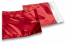 Rote Metallic Folienkuverts - 165 x 165 mm | PIT Packaging.at | Briefumschlaegebestellen