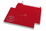 Farbige Weihnachts-Kuverts - Rot, mit Schneemann | PIT Packaging.at | Briefumschlaegebestellen