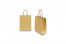 Tragetaschen aus Papier mit gedrehten Papierkordeln - gold, 180 x 80 x 220 mm, 90 Gramm | PIT Packaging.at | Briefumschlaegebestellen