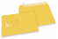 Sonnenblumengelb, Fensterkuverts farbig, 162 x 229 mm (A5), Fenster links, Fensterformat 45 x 90 mm, Fensterposition 20 mm von links / 60 mm von unten, Haftklebeverschluss, 120 gr farbiges Papier | PIT Packaging.at | Briefumschlaegebestellen