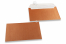 Kupferfarbene Kuverts mit Perlmutteffekt - 114 x 162 mm | PIT Packaging.at | Briefumschlaegebestellen