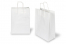 Tragetaschen aus Papier mit gedrehten Papierkordeln - weiß, 260 x 120 x 350 mm, 90 Gramm | PIT Packaging.at | Briefumschlaegebestellen