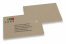 Recycelte Kuverts braun: Beispiel mit Logo und Adressierung | PIT Packaging.at | Briefumschlaegebestellen