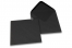 Farbige Kuverts  für Glückwunschkarten  - Schwarz, 155 x 155 mm | PIT Packaging.at | Briefumschlaegebestellen