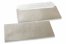 Silberfarbene Kuverts mit Perlmutteffekt - 110 x 220 mm | PIT Packaging.at | Briefumschlaegebestellen