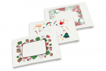 Weiße Weihnachts-Luftpolstertaschen | PIT Packaging.at | Briefumschlaegebestellen