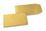 Farbigen Flachbeutel - Gold, 65 x 105 mm | PIT Packaging.at | Briefumschlaegebestellen