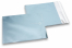 Eisblaue Folienkuverts matt metallic farbig - 165 x 165 mm | PIT Packaging.at | Briefumschlaegebestellen