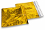 Goldene Holografische Metallic Folienkuverts - 165 x 165 mm | PIT Packaging.at | Briefumschlaegebestellen