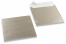 Silberfarbene Kuverts mit Perlmutteffekt - 170 x 170 mm | PIT Packaging.at | Briefumschlaegebestellen