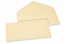 Farbige Kuverts  für Glückwunschkarten  - Elfenbein, 110 x 220 mm | PIT Packaging.at | Briefumschlaegebestellen
