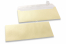 Champagnerfarbene Kuverts mit Perlmutteffekt - 110 x 220 mm | PIT Packaging.at | Briefumschlaegebestellen