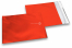Rote Folienkuverts matt metallic farbig - 165 x 165 mm | PIT Packaging.at | Briefumschlaegebestellen