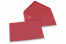 Farbige Kuverts  für Glückwunschkarten - Rot, 125 x 175 mm | PIT Packaging.at | Briefumschlaegebestellen