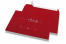 Farbige Weihnachts-Kuverts - Rot, mit Weihnachtsdekoration | PIT Packaging.at | Briefumschlaegebestellen