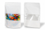 Standbodenbeutel Kraft mit Fenster - Weiß, 200 x 300 x 100 mm, 1800 ml | PIT Packaging.at | Briefumschlaegebestellen