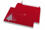 Farbige Weihnachts-Kuverts - Rot, mit Weihnachtsbaum | PIT Packaging.at | Briefumschlaegebestellen