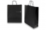 Tragetaschen aus Papier mit gedrehten Papierkordeln - schwarz, 320 x 120 x 410 mm, 100 Gramm | PIT Packaging.at | Briefumschlaegebestellen