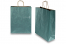 Tragetaschen aus Papier mit gedrehten Papierkordeln - petrol metallic, 320 x 120 x 410 mm, 100 Gramm | PIT Packaging.at | Briefumschlaegebestellen