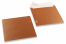 Kupferfarbene Kuverts mit Perlmutteffekt - 170 x 170 mm | PIT Packaging.at | Briefumschlaegebestellen