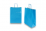 Tragetaschen aus Papier mit gedrehten Papierkordeln - blau, 260 x 120 x 350 mm, 90 Gramm | PIT Packaging.at | Briefumschlaegebestellen