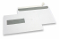 Fensterkuverts, Weiss, 162 x 229 mm (C5), Fenster links 40 x 110 mm, Fensterposition 20 mm von links und 72 mm von unten, 90 Gramm, haftklebeverschluß | PIT Packaging.at | Briefumschlaegebestellen