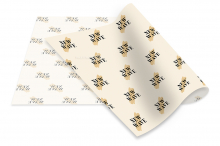 Bedrucktes Seidenpapier - mit Beispieldruck | PIT Packaging.at | Briefumschlaegebestellen