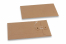Kartonverpackung mit Kordelverschluss - 110 x 220 mm, braun | PIT Packaging.at | Briefumschlaegebestellen