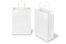 Tragetaschen aus Papier mit gedrehten Papierkordeln - weiß, 220 x 100 x 310 mm, 90 Gramm | PIT Packaging.at | Briefumschlaegebestellen