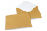 Farbige Kuverts  für Glückwunschkarten  - Gold, 162 x 229 mm | PIT Packaging.at | Briefumschlaegebestellen