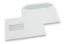 Standard Fensterkuverts, 162 x 229 mm, 90 Gramm Papier, Fenster Links 45 x 90 mm, Fensterposition 20 mm von Links und 60 mm von unten, Gummiert | PIT Packaging.at | Briefumschlaegebestellen