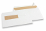 Fensterkuverts cremeweiss, 162 x 229 mm (C5), Fenster links 40 x 110 mm, Fensterposition 22 mm von Links und 72 mm von unten, 90 Gramm, ca. 7 Gramm pro Stück | PIT Packaging.at | Briefumschlaegebestellen