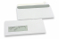 Fensterkuverts, Weiss, 114 x 229 mm (C5/6), Fenster links 40 x 110 mm, Fensterposition 20 mm von links und 24 mm von unten, 90 Gramm, haftklebeverschluß | PIT Packaging.at | Briefumschlaegebestellen