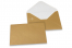 Farbige Kuverts  für Glückwunschkarten  - Gold, 114 x 162 mm | PIT Packaging.at | Briefumschlaegebestellen