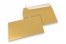 Farbige Kuverts Papier - Gold metallic, 114 x 162 mm | PIT Packaging.at | Briefumschlaegebestellen