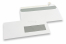 Fensterkuverts, Weiss, 114 x 229 mm (C5/6), Fenster rechts 40 x 110 mm, Fensterposition 15 mm von rechts und 24 mm von unten,  90 Gramm, haftklebeverschluß | PIT Packaging.at | Briefumschlaegebestellen