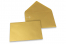 Farbige Kuverts für Glückwunschkarten - Gold metallic, 114 x 162 mm | PIT Packaging.at | Briefumschlaegebestellen