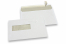 Laserdrucker Kuverts, 156 x 220 mm (EA5), Fenster links 40 x 110 mm, Fensterposition 20 mm von links und 66 mm von unten, Gewicht pro Stück ca. 6 Gr. | PIT Packaging.at | Briefumschlaegebestellen